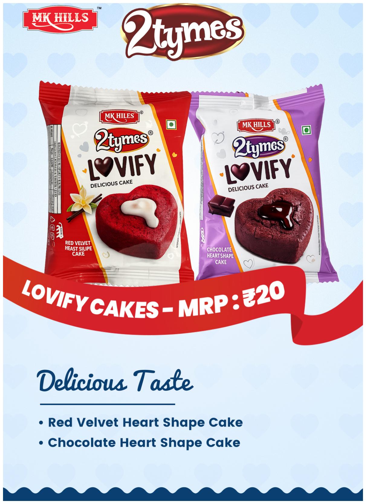 Lovify Heart Shape Cakes